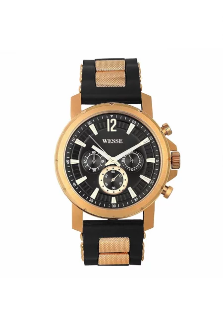 Мъжки часовник  модел WWG200706 - бронз - черен - силикон - 5 ATM - кръгъл