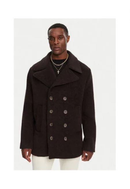 Мъжко палто - Dolce Gabbana - кафяво - вълна - Кафяв