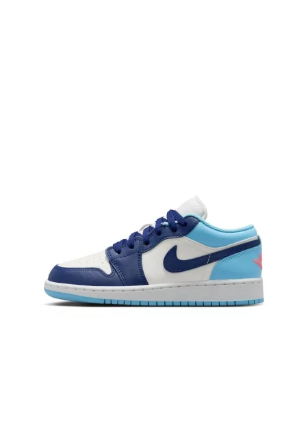 Ниски маратонки  Air Jordan 1 - естествена кожа - удобни - Син