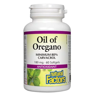 Oil of Oregano Organic/ Риган (масло) 180 mg x 60 софтгел капсули