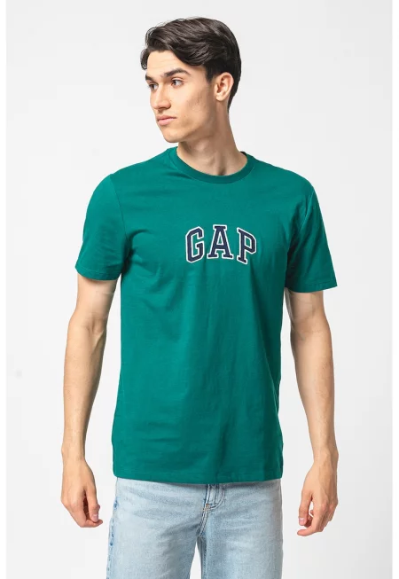 Памучна тениска с бродирано лого