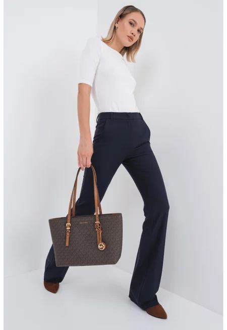 Панталон с вълна и висока талия