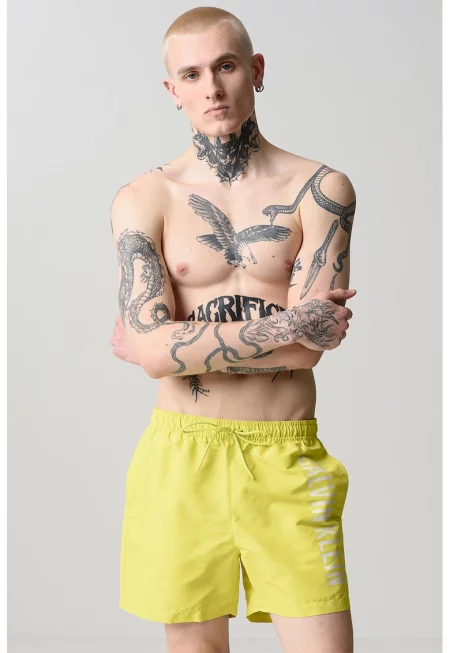 Плувни шорти с връзка - Лайм зелено