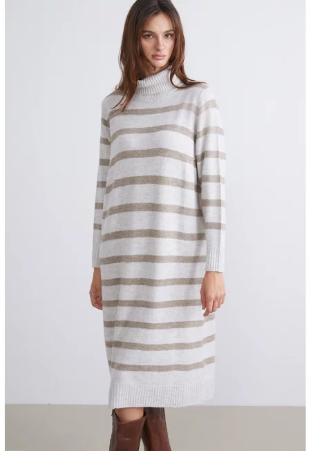 Раирана рокля тип пуловер