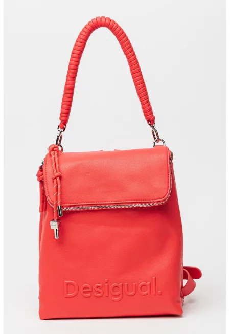 Раница Hampton с допълнителна презрамка - Яркорозово