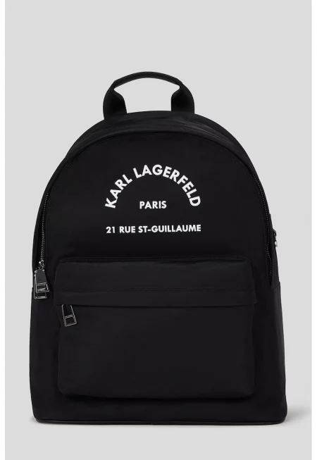 Раница с контрастно лого - Черен