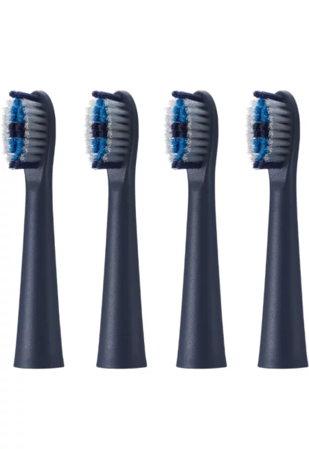 Резерва за електрическа четка  ER-CTB1 - 4 броя - Съвместими с модулна система MULTISHAPE - Звукови вибрации - Влакна Multi-fit - Сив