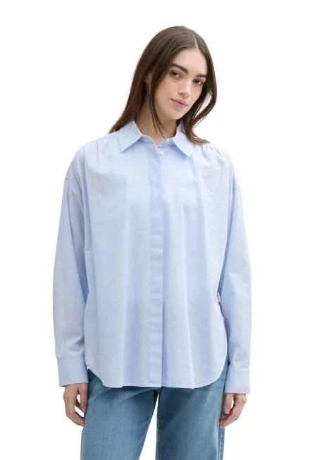 Риза с дълги ръкави - Светлосин