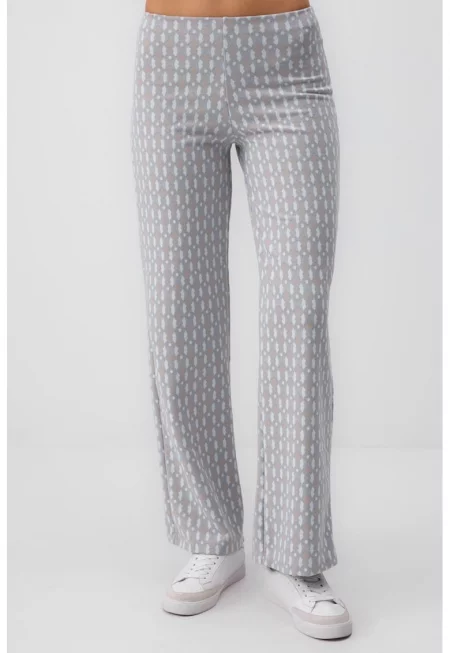 Широк панталон - Сив