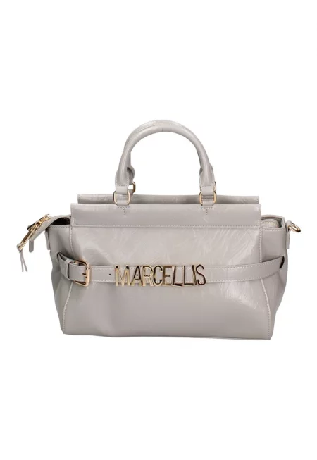 Шопинг чанта от еко кожа - Светло сив