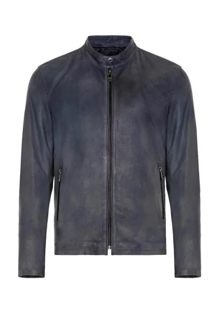 Слим кожено яке