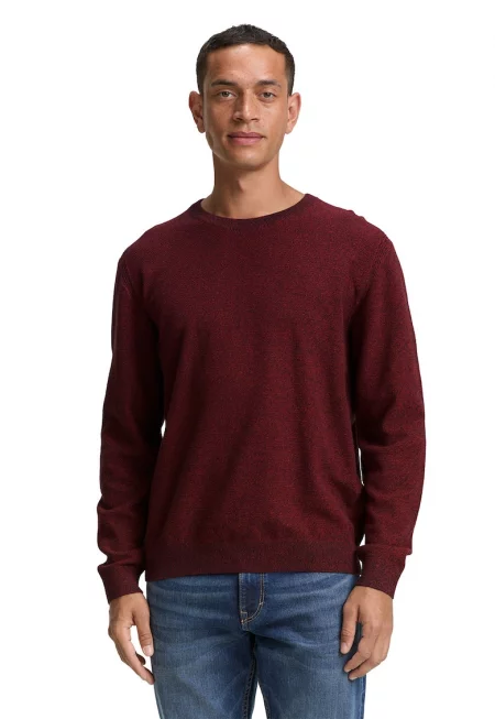 Слим пуловер с органичен памук