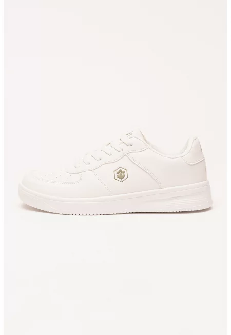 Спортни обувки от еко кожа - Бял