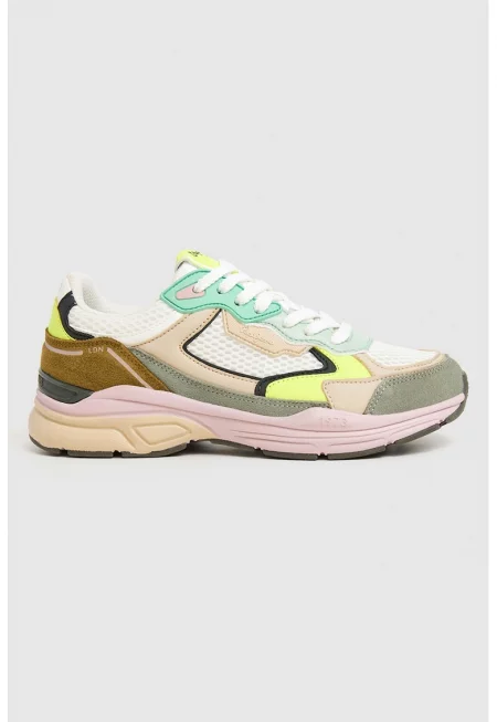 Спортни обувки от еко кожа с велур и текстил - Многоцветен