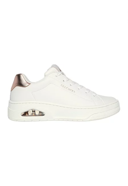 Спортни обувки Uno Court от еко кожа - Бял/Розово златисто