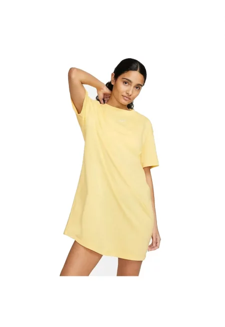 W NSW ESSNTL SS DRESS TSHRT - DV7882-795 - жени - злато - Златист