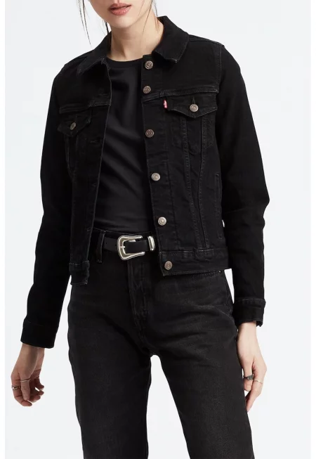 Яке от деним Original Trucker - Черен/Сребрист