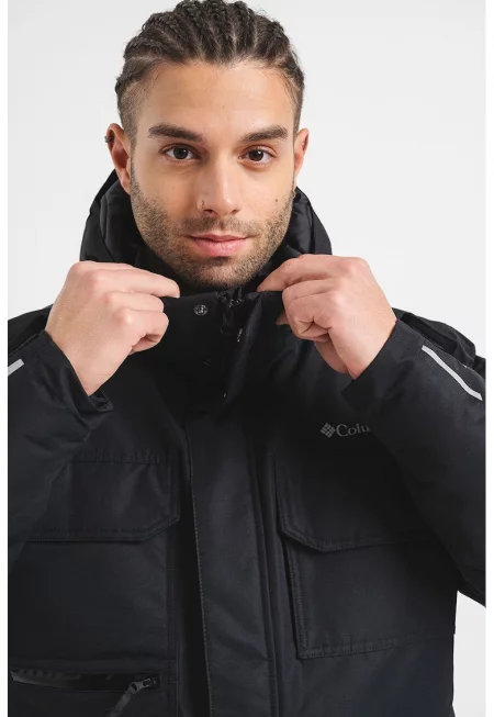 Зимно яке Landroamer II с джобове с капаче - Черен