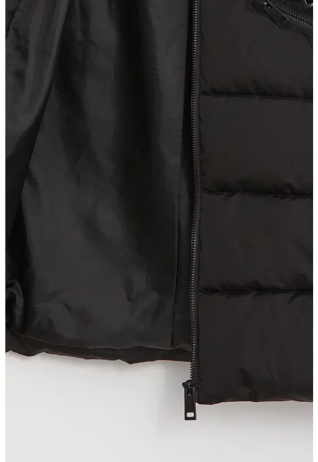 Зимно яке с качулка и еластичен колан