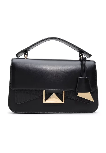 Чанта през рамо Haddie от еко кожа - Черен