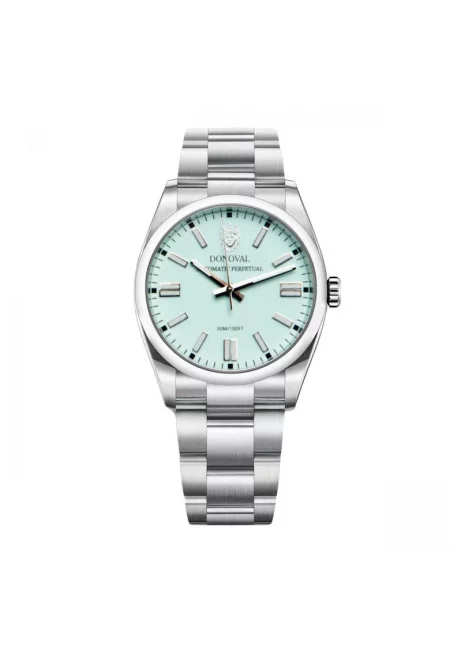 Часовник  Light Turquoise - Automatic Perpetual - 1558136317 - Сребърен