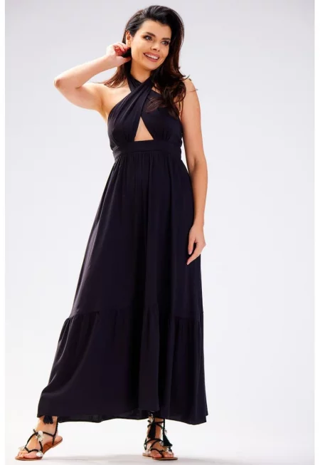 Дълга рокля без ръкави A583