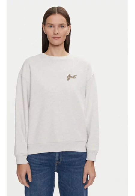 Дамска блуза  304723667 - Памук - Сив - Сив