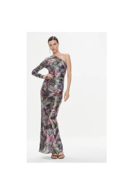 Дамска рокля -  303452940 - Полиестер - Многоцветен - Многоцветен