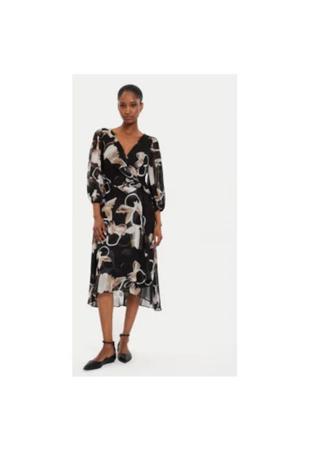 Дамска рокля -  304218750 - Полиестер - Черен