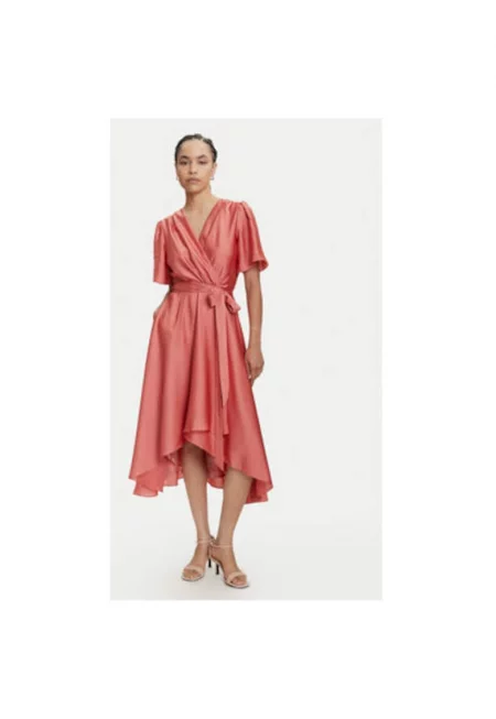 Дамска рокля  5AJ04000 - Полиестер - Оранжев