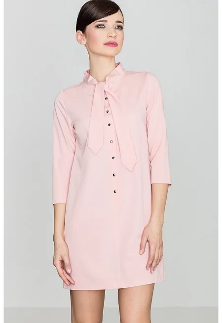 Дамска рокля  K369 - Розов -