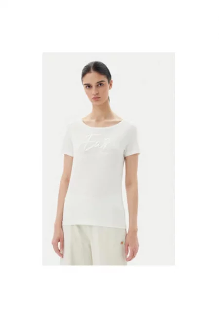 Дамска тениска  Emporio Armani - 7W000184 AF10373 - Памук - Екрю - Екрю