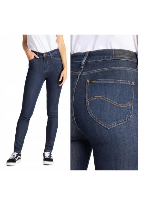 Дамски дънки -  Scarlett High - 23062-46 - памук - дълги - малки - деним - W28-L33 US - сини