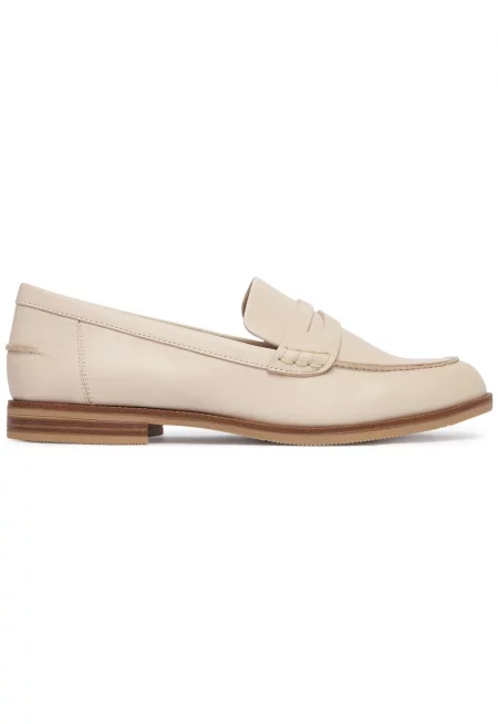 дамски обувки loafer от естествена кожа - ежедневно - ниска подметка - бежови - Бежов