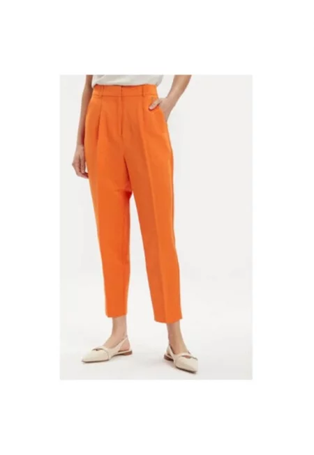 Дамски панталон -  303566029 - Памук/Полиестер - Оранжев