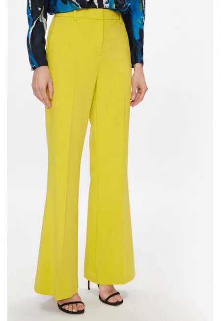 Дамски панталон -  303597665 - Полиестер - Жълт