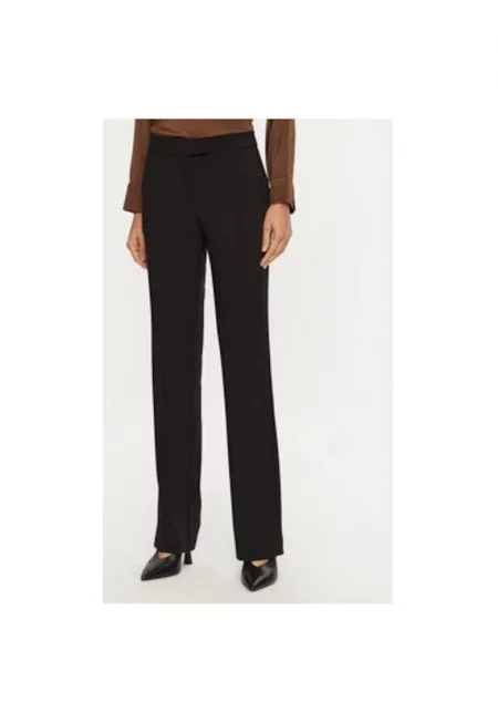 Дамски панталон -  304963063 - Полиестер - Черен - Черен