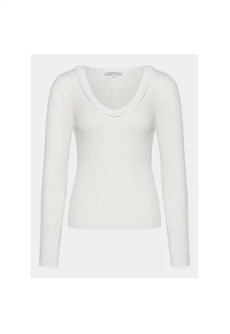 Дамски пуловер -  303917432 - Вискоза/Полиамид - Бежов