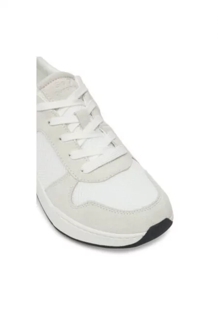 Дамски спортни обувки - 96207 -  Текстил - Бял