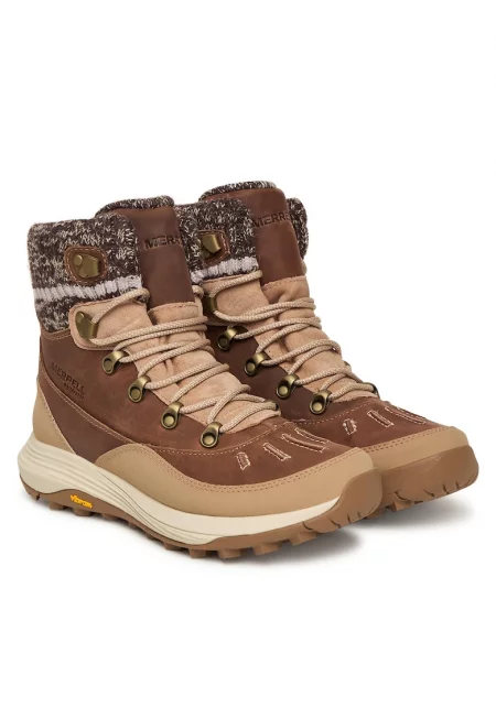 Дамски спортни обувки  Hazel Siren 4 Thermo Mid Z - естествена кожа - Кафяв