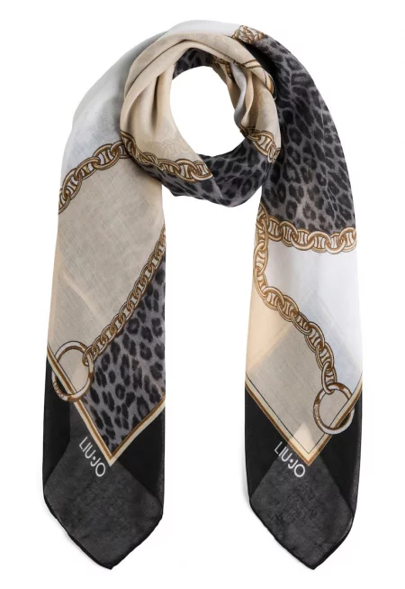 Ефирен шал с принт