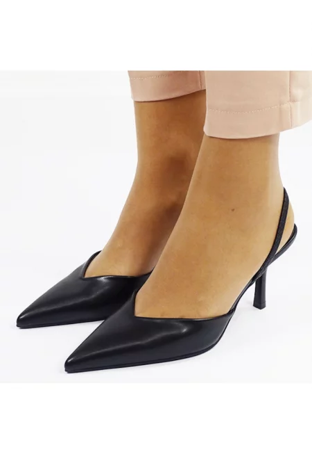 Елегантни черни обувки DA-210 04 16648