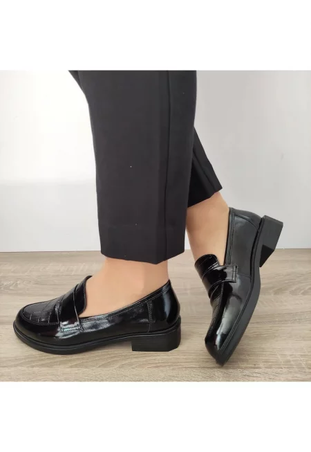 Ежедневни дамски обувки  440007 01-L черен лак - черен - Черен