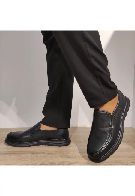 Ежедневни мъжки обувки  89211 Черни - Кафяв