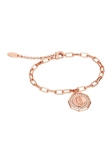 Гривна с цирконий - Златист