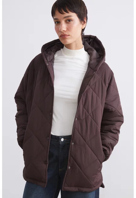 Капитонирано зимно яке с джобове