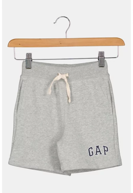 Къс панталон с връзка - Сив