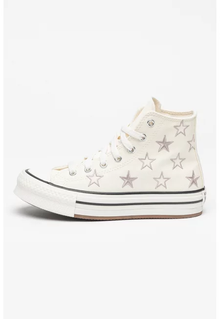 Кецове Chuck Taylor All Star над глезена с шарка на звезди