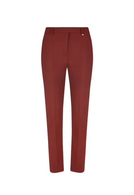 Класически панталон от вълнен микс -  Бордо
