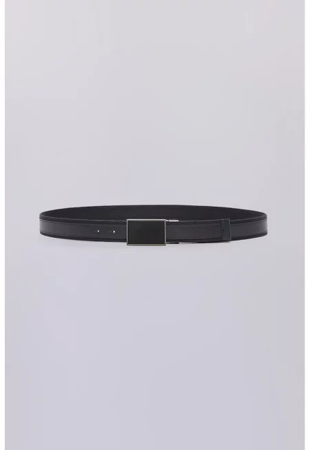 Кожен колан с тока с игла и синтетика